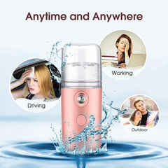 Mini USB Face Steamer - Compact Portable Facial Steam Tool for Deep Cleansing and Skin Retention, Water Tank Capacity 30 ml, Compatible with USB Ports