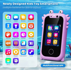 Buo- Dual Camera Toy Smartphone Touchscreen with Learning Games, MP3 Player for travel , music player ,Ideal Birthday Gift for Kids ,toy game phone