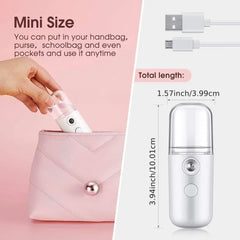 Mini USB Face Steamer - Compact Portable Facial Steam Tool for Deep Cleansing and Skin Retention, Water Tank Capacity 30 ml, Compatible with USB Ports