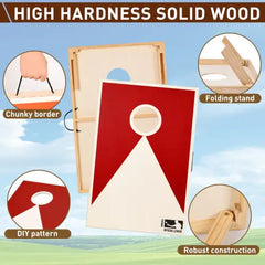 Solid Wood Premium Cornhole Set - 3ft X 2ft Game Board