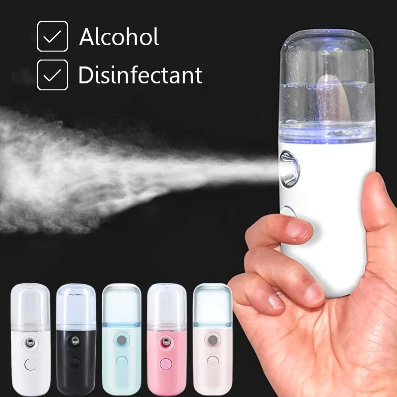 Mini USB Face Steamer - Compact Portable Facial Steam Tool for Deep Cleansing and Skin Retention, Water Tank Capacity 30 ml, Compatible with USB Ports