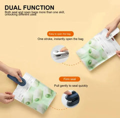 Buo-Chip Bag Sealer Vacuum Sealing Portable Machine Handheld USB Rechargeable For Food Storage Clip Bag Kitchen Gadgets