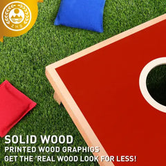 Solid Wood Premium Cornhole Set - 3ft X 2ft Game Board