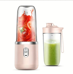 Portable Blender 14oz for Juices & Smoothies | 6 Blades USB Rechargeable Fusion Blender BPA-free & High-Quality Material Travel, Sport, And Home 1 Mixer, Cup, Party Activities