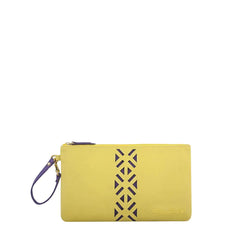 Leather PractiPouch Large - Canary Yellow