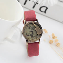 Women Fashion Tuitar Music Casual Watch