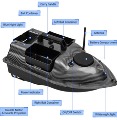 Smart Auto-Return Remote Controlled Fishing Bait Boat