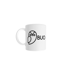 BUO White Glossy Mug