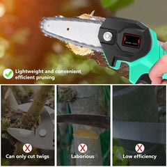 Mini Electric Chainsaw cordless wood cutter