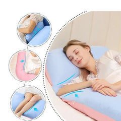 Buo- Premium U-Shaped Pregnancy Pillow Waist and Belly Support for Comfort During Sleep