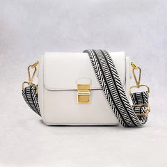 Petit sac à main en cuir - Blanc (Option 2)