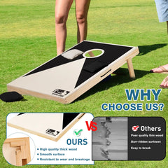 Solid Wood Premium Cornhole Set - 3ft X 2ft Game Board