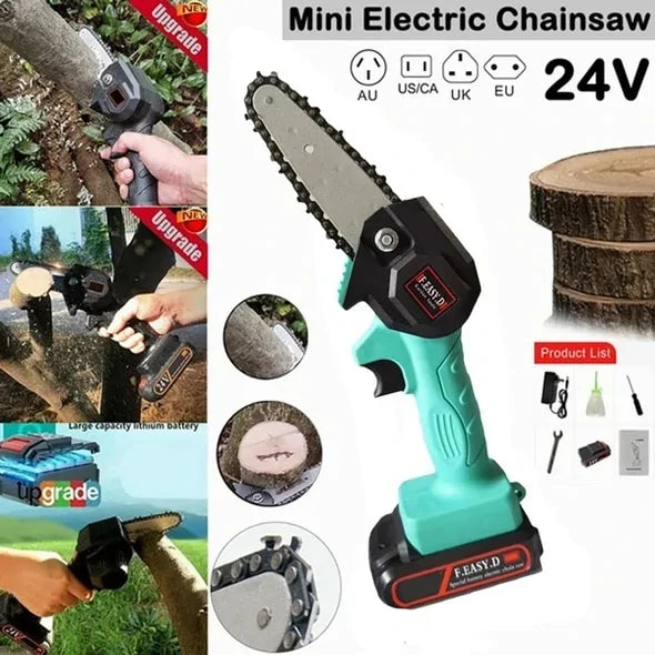 Mini Electric Chainsaw cordless wood cutter