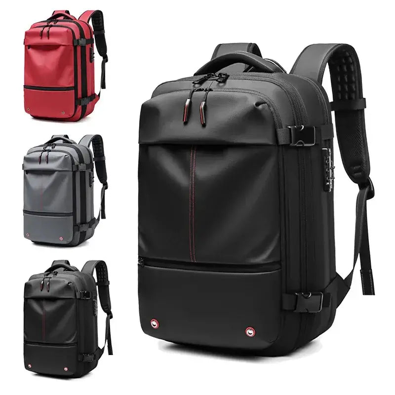 Introducing the Vacuum Compression Backpack 49 x 32 x 15CM holding a 17.3-inch laptop and much more.